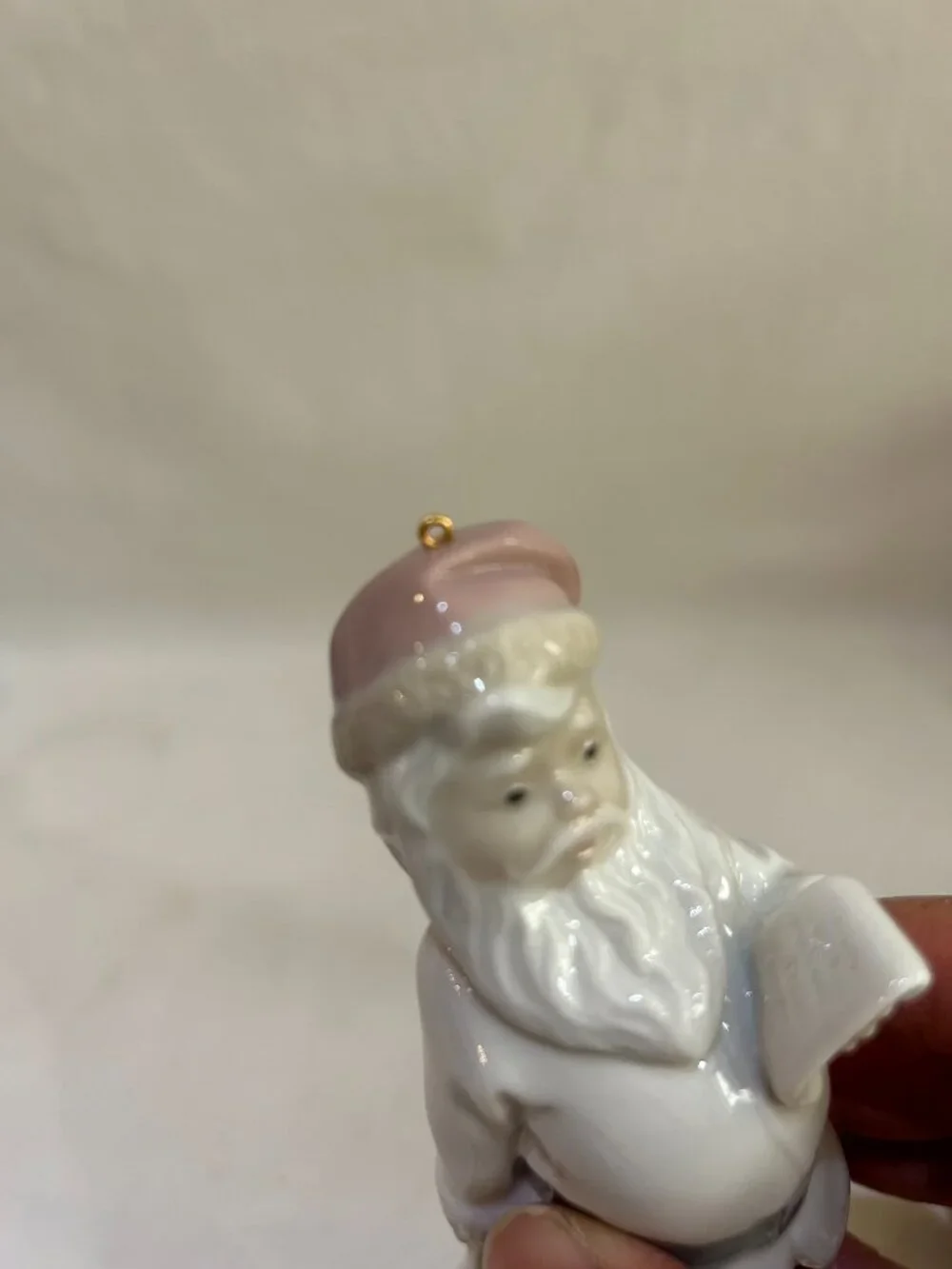 Lladro Porcelain Santa Ornament Handcrafted in Spain VTG 1991